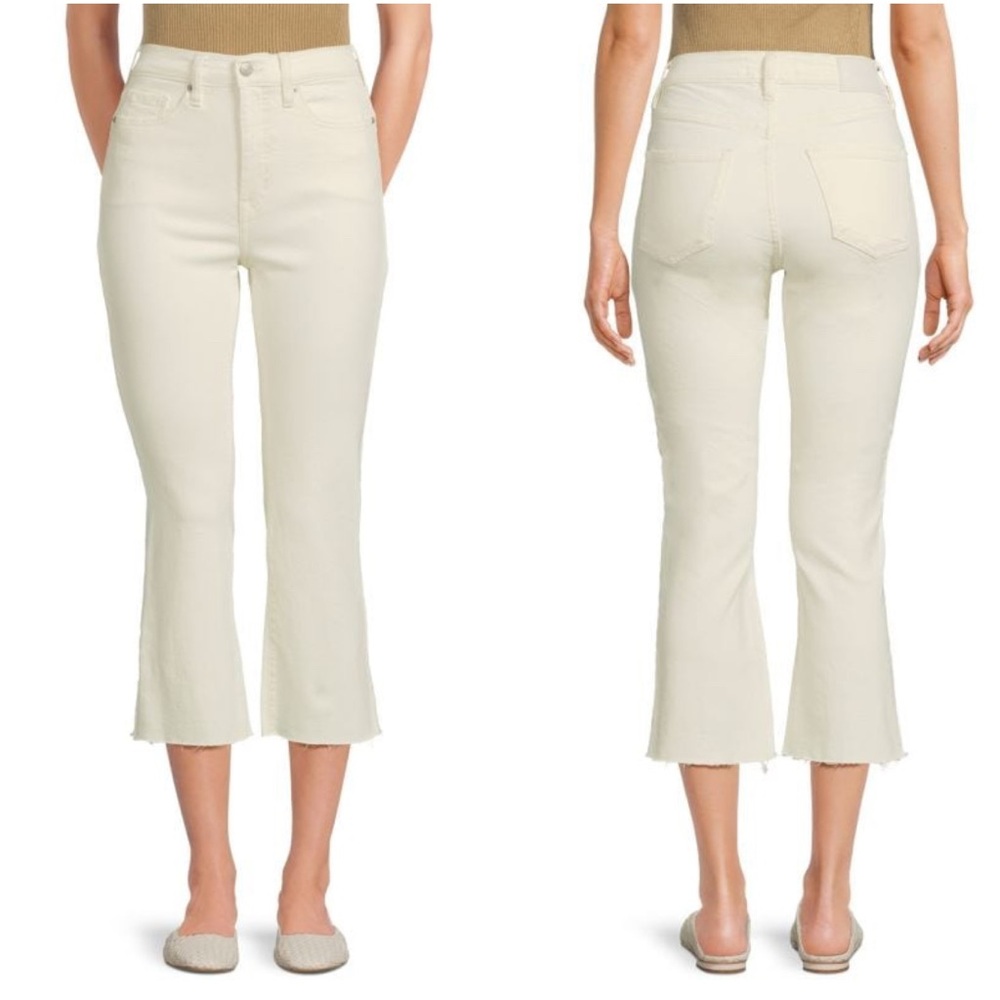DKNY white High Rise Cropped Jeans NWT